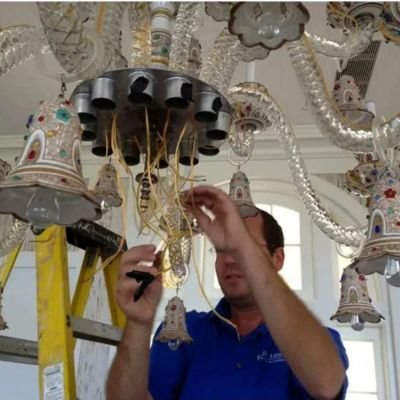 Chandelier Instalation dubai