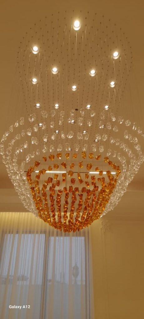 Crystal Stone Chandelier