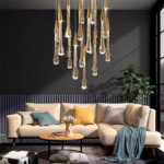 water drop crystal chandelier
