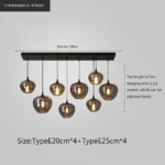 Nordic Glass LED Pendant Lights 11
