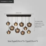 Nordic Glass LED Pendant Lights 12