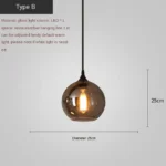 Nordic Glass LED Pendant Lights 15