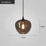 Nordic Glass LED Pendant Lights 27