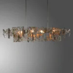 Modern Rusty Metal Chandelier for Dining Table