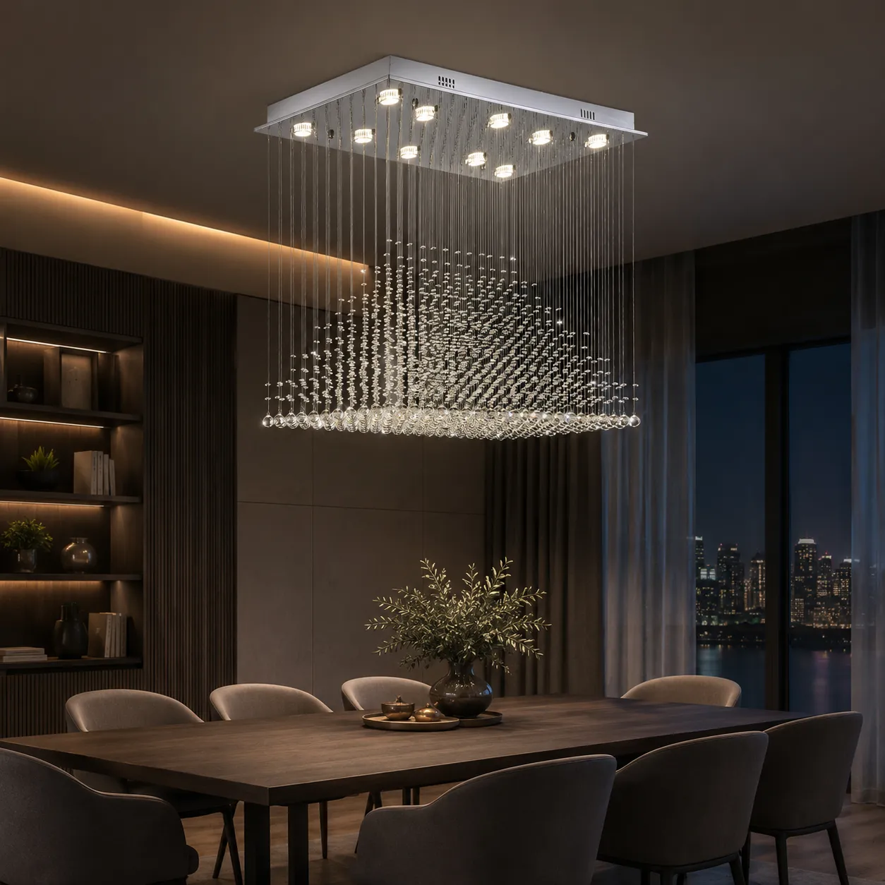 Custom Crystal Chandelier by Sparkle and Shine UAE