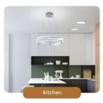 Modern Dimmable 3‑Ring Crystal LED Pendant Light with Remote
