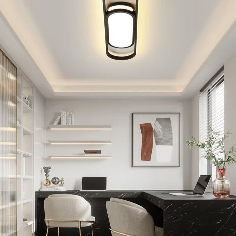 Sputnik Black Chandelier