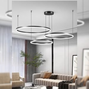 Triple Halo Chandelier