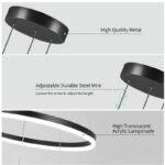 Triple Halo Chandelier