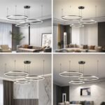 Triple Halo Chandelier