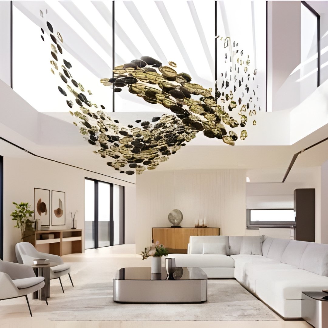 Custom Designer Crystal Bowl Chandelier