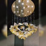 Modern Cockscomb Leaf Chandelier