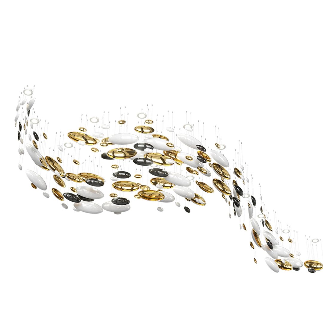 custom designer crystal bowl chandelier