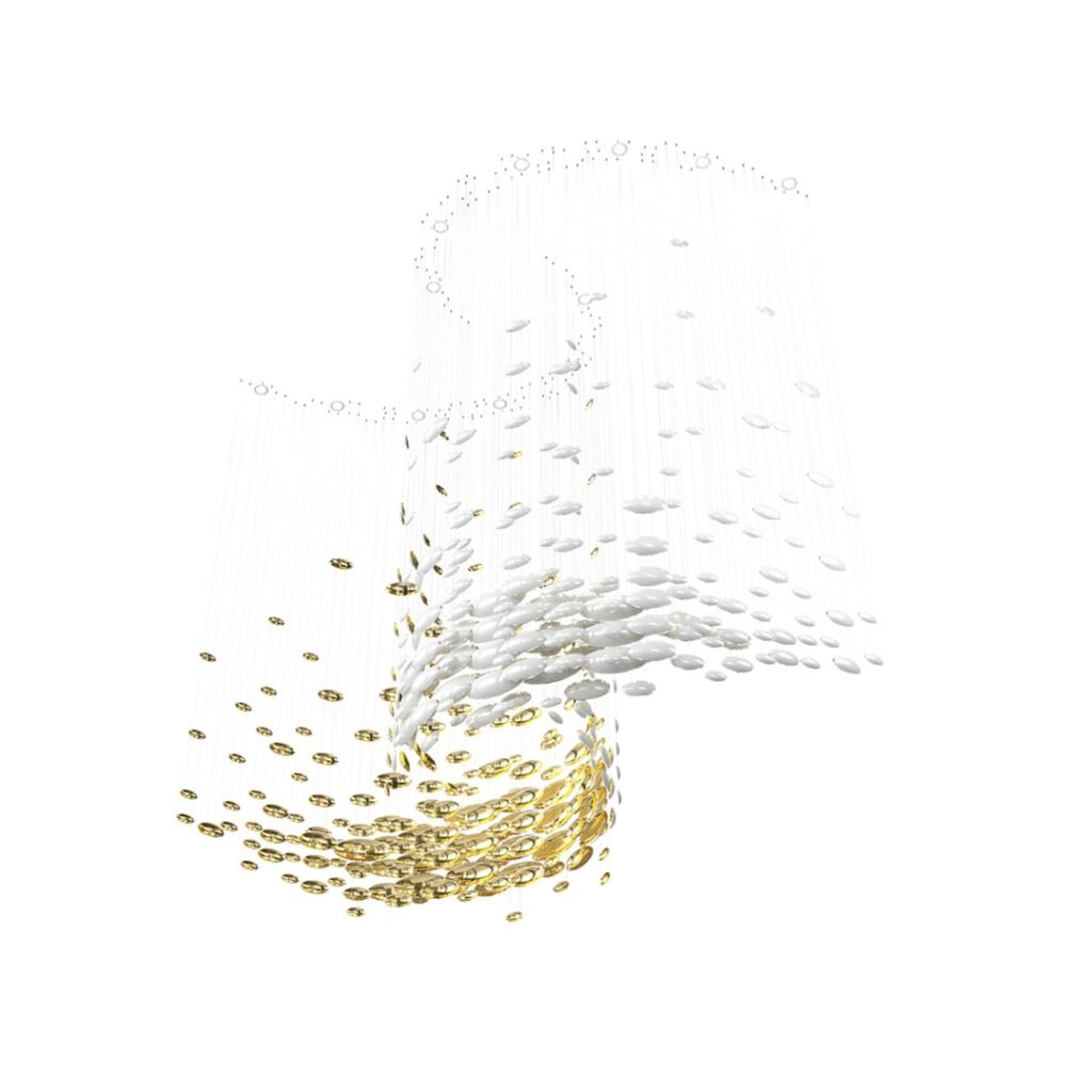 custom designer crystal bowl chandelier