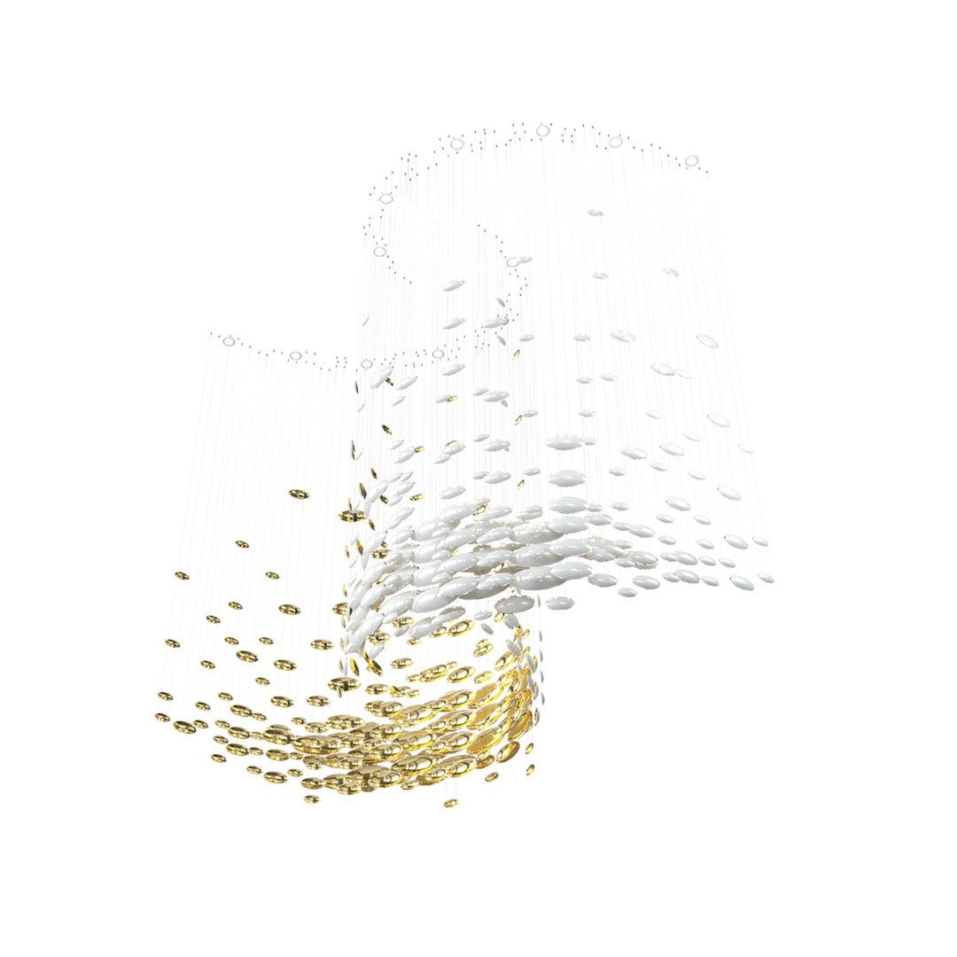 custom designer crystal bowl chandelier