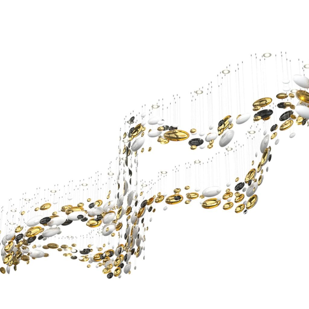 custom designer crystal bowl chandelier