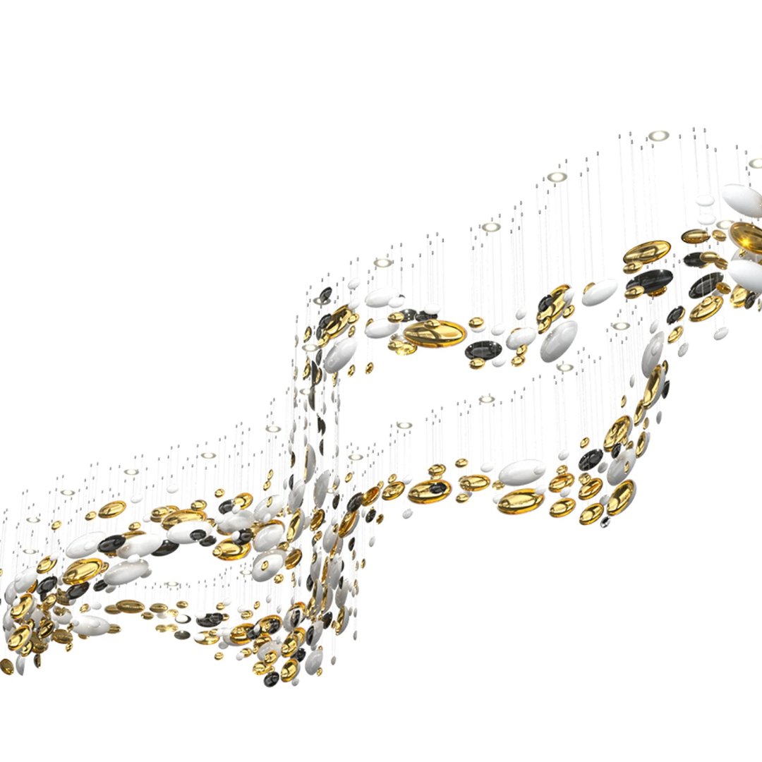 custom designer crystal bowl chandelier