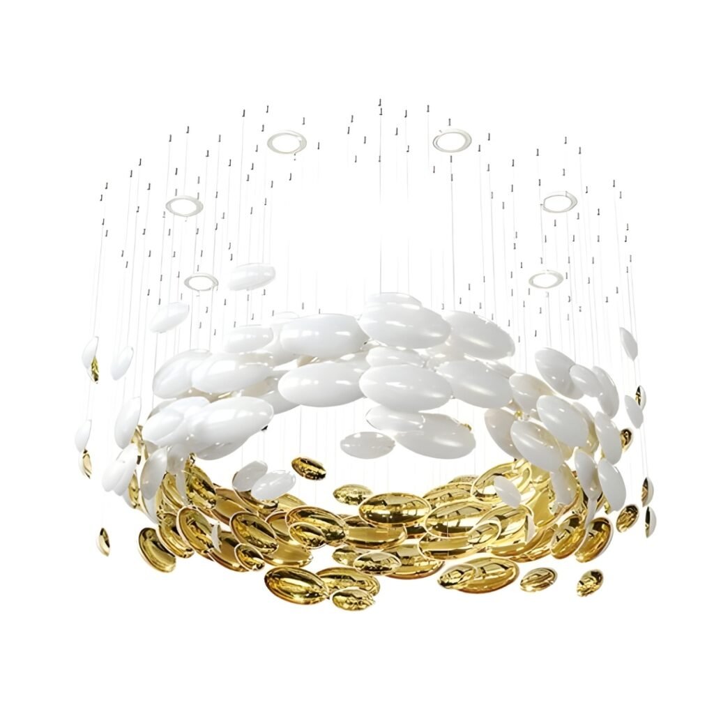 custom designer crystal bowl chandelier