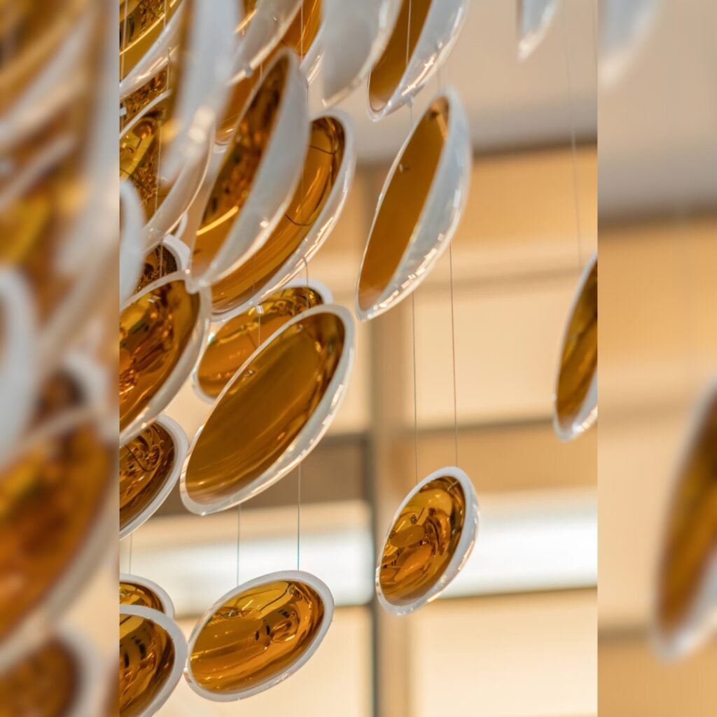 custom designer crystal bowl chandelier