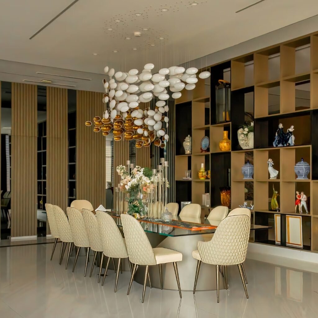 custom designer crystal bowl chandelier