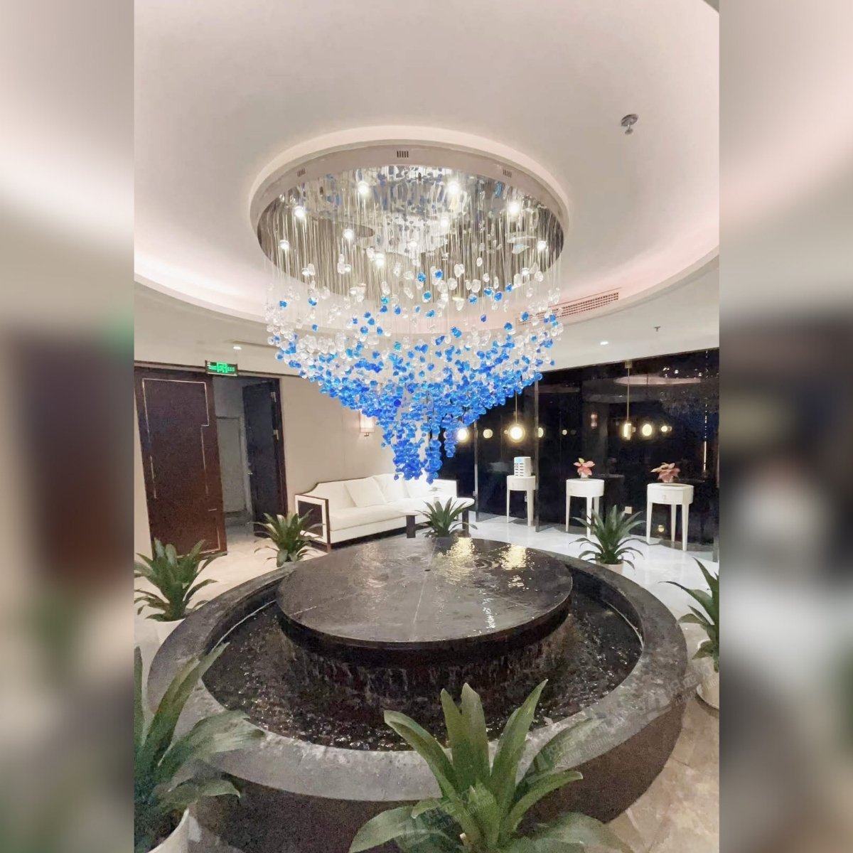 stone chandelier