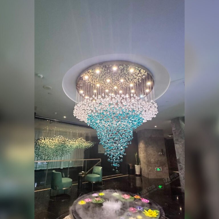 Ornate classic crystal and stone chandelier style