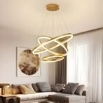 Customizable Multi-Ring LED Pendant Chandelier for UAE Homes