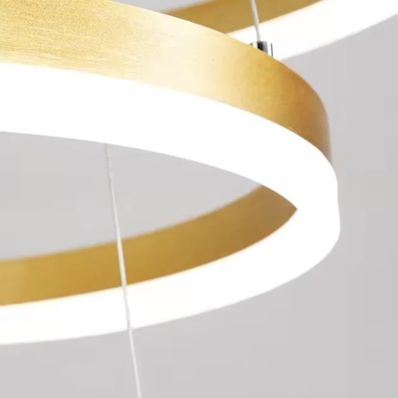 Customizable Multi-Ring LED Pendant Chandelier for UAE Homes