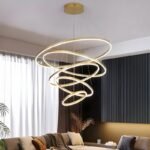 Customizable Multi-Ring LED Pendant Chandelier for UAE Homes