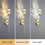 Dimmable Crystal Wall Light Fixture