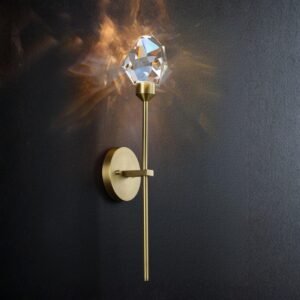 Dimmable Crystal Wall Light Fixture