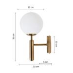 Modern Spherical Shade Wall Light