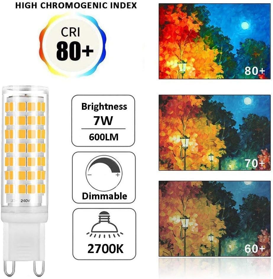 Dimmable Energy Saving Flicker Free G4 G9 LED Bulb 85-265V