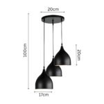 3 Light Modern Industrial Light Pendant Ceiling Light1