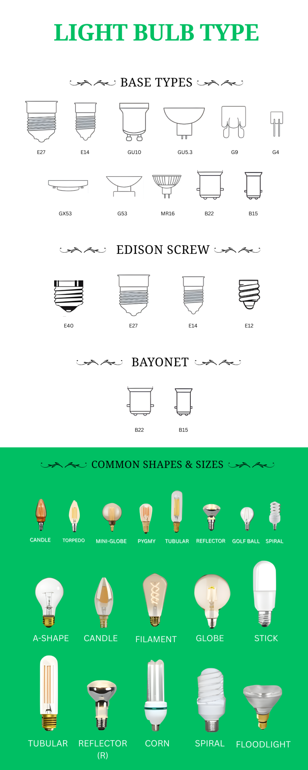 Light Bulb Types