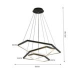 Modern Aluminium Dimmable Hexagon Pendant Lights