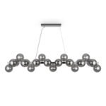 Modern Dimmable Smoky Pendant with 25 Light