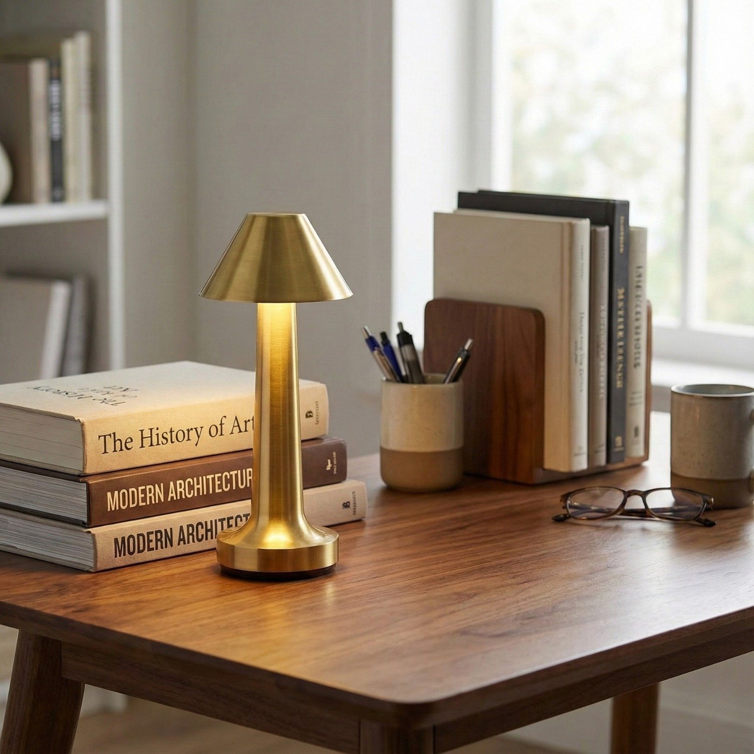 Modern Rechargeable Cordless Small Table Lamp