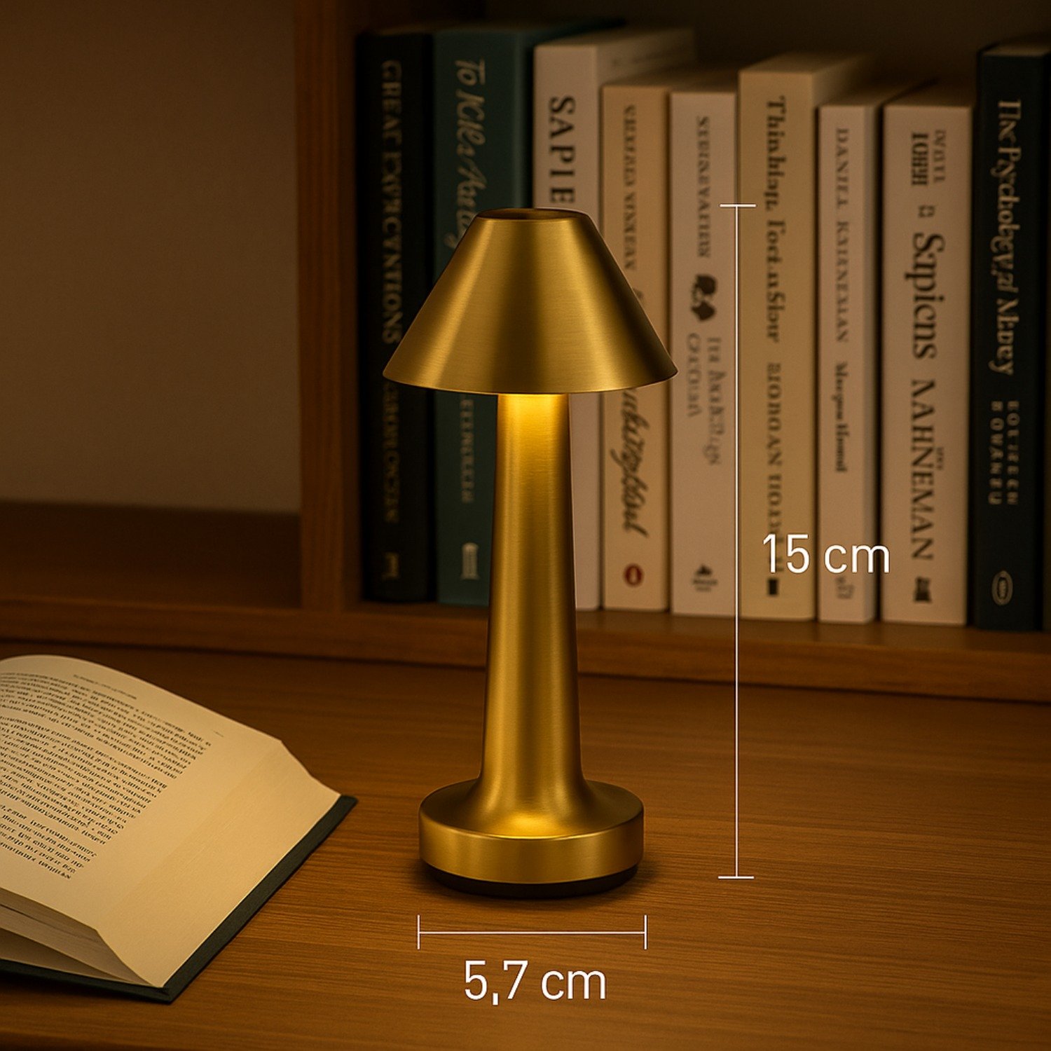 Modern Rechargeable Cordless Small Table Lamp