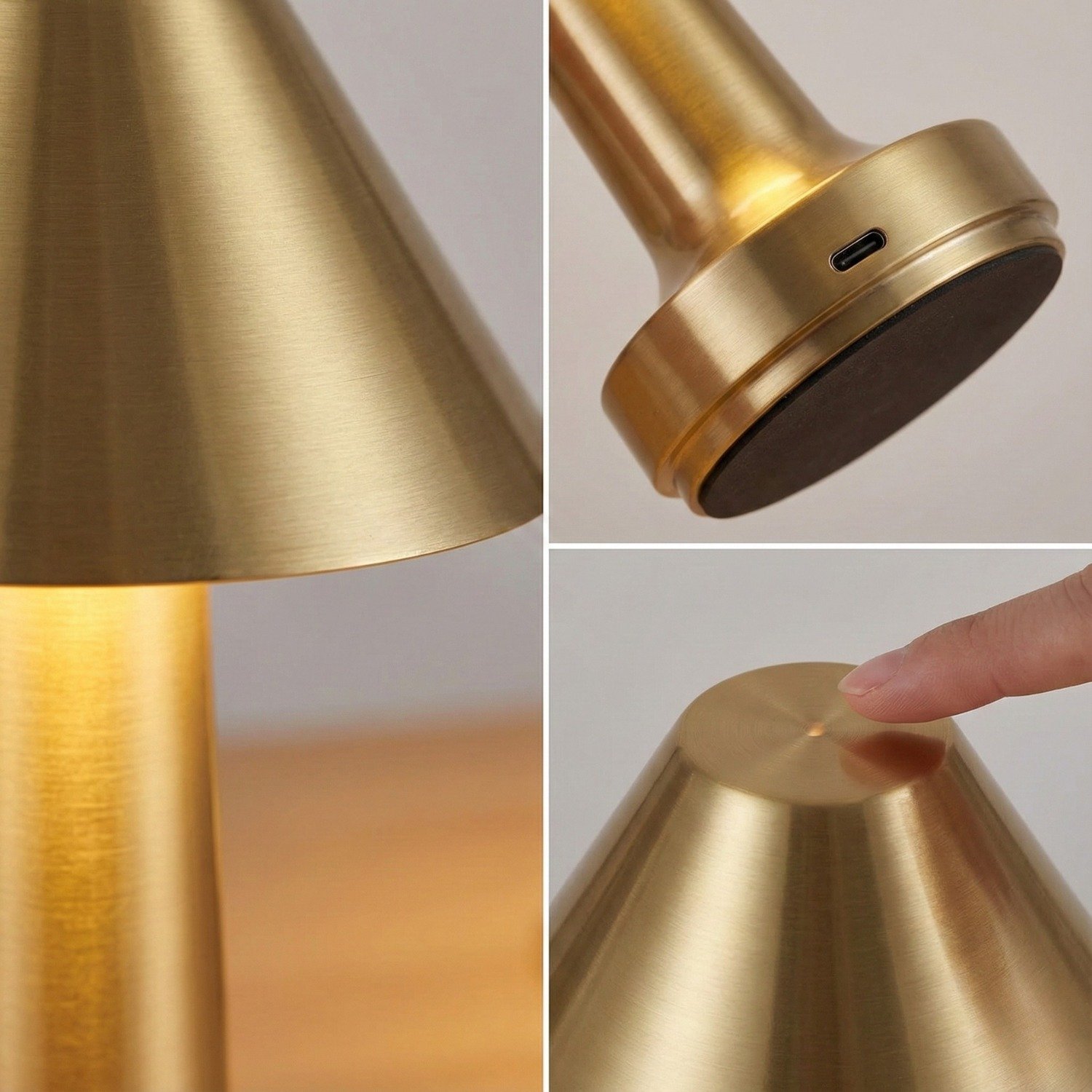 Modern Rechargeable Cordless Small Table Lamp - Image 8