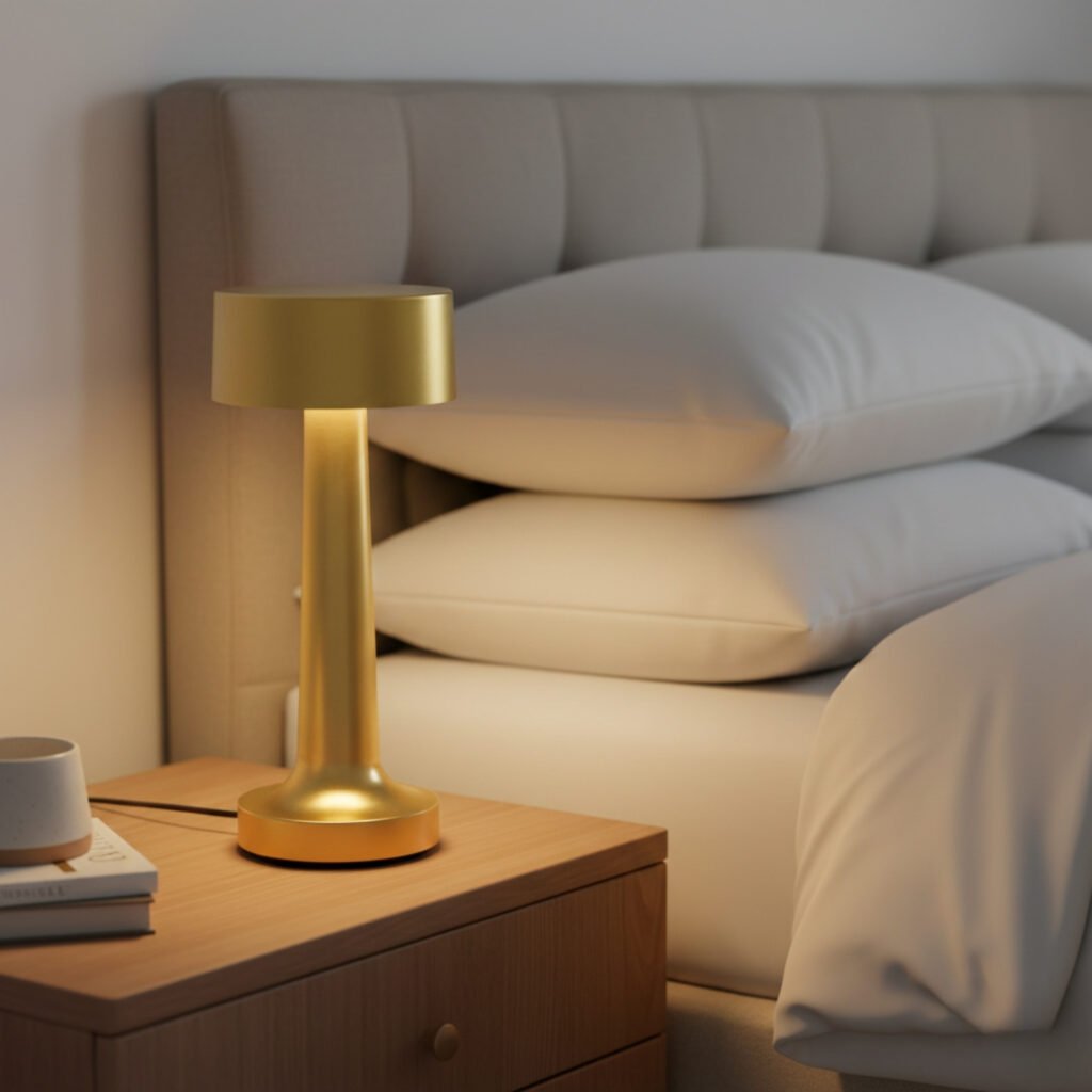 Modern Rechargeable Cordless Small Table Lamp