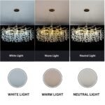 Modern Contemporary Crystal Tree Drop Chandelier