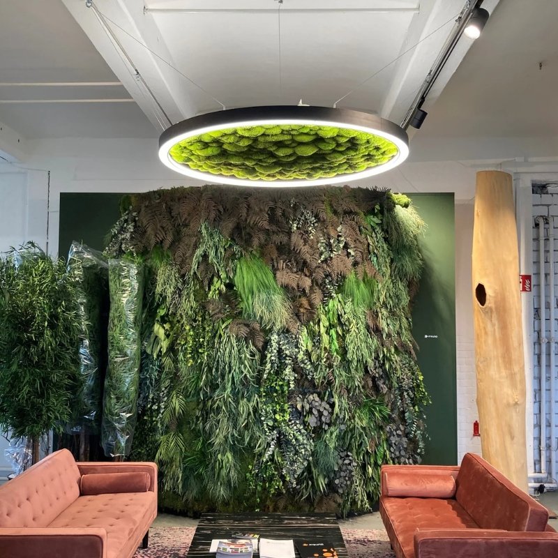 Green Moss Ring Pendant Light