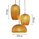 Bamboo Light Shade Dimensions