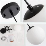 White-Hanging-Globe-Pendant-Light-5 White Hanging Globe Pendant Light Features