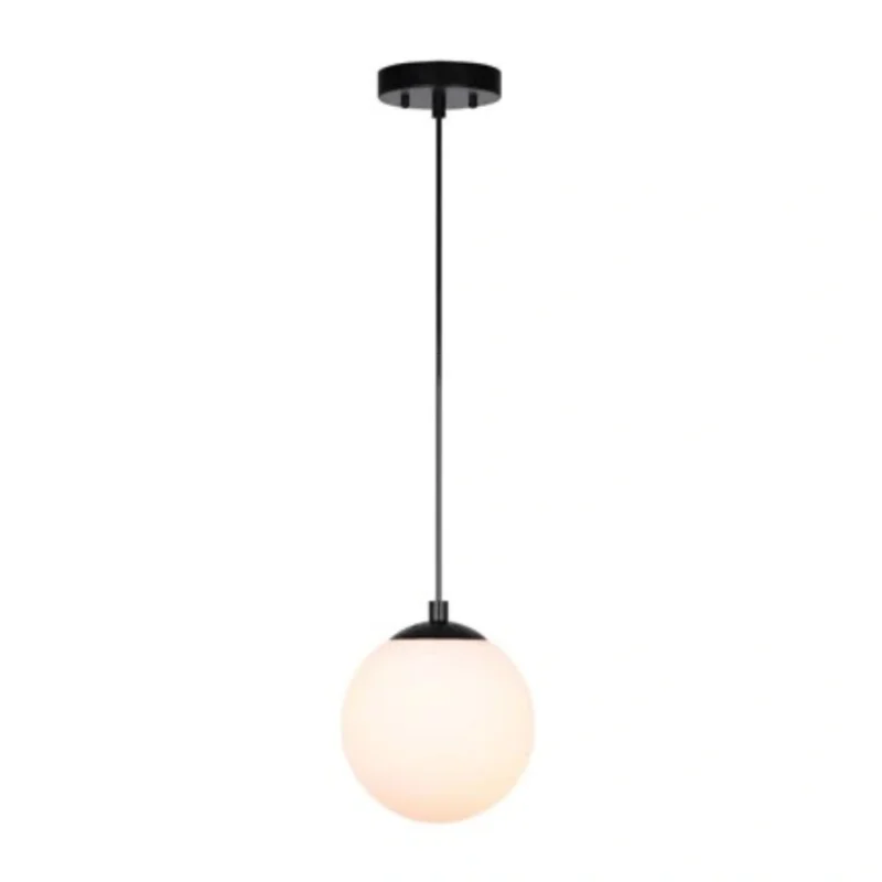 White Hanging Globe Pendant Light