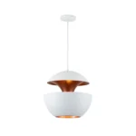 Here Comes the Sun Pendant Light white