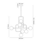 Filocaro 78cm 12-Light Pendant 2