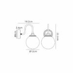 Notte Curved Arm Wall Light - Satin Black IP44 1