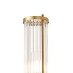 Toscano 1 Light Glass Rod Wall Light - Gold IP44 3